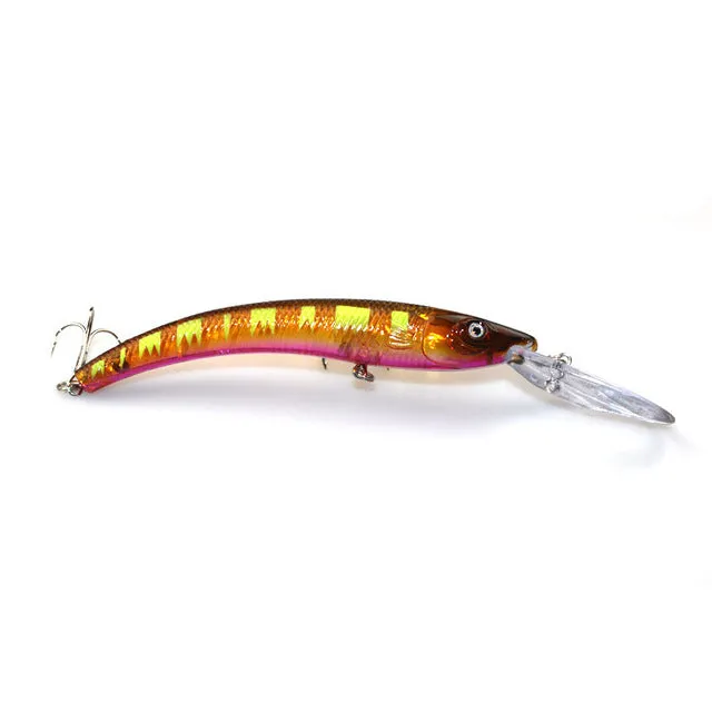 1PCS 15.5cm 15.3g Wobbler Fishing Lure Big Minnow Crankbait Peche Bass Trolling Artificial Bait Pike Carp lures YE-252