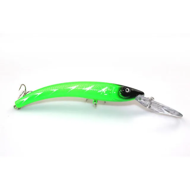 1PCS 15.5cm 15.3g Wobbler Fishing Lure Big Minnow Crankbait Peche Bass Trolling Artificial Bait Pike Carp lures YE-252