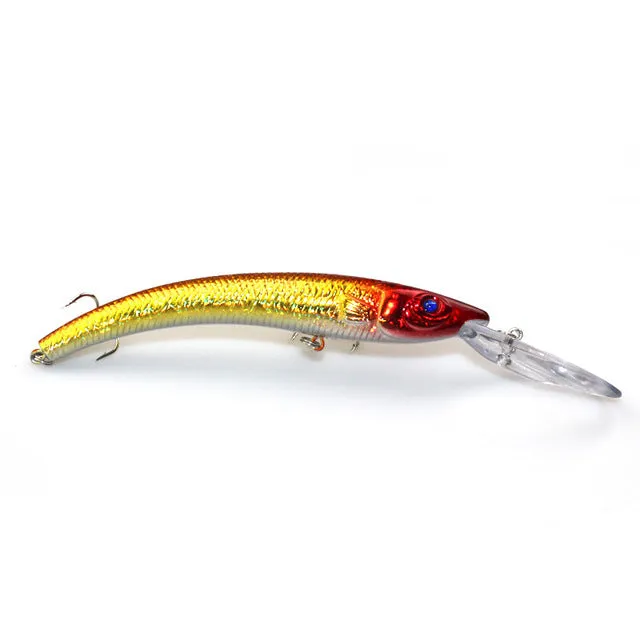 1PCS 15.5cm 15.3g Wobbler Fishing Lure Big Minnow Crankbait Peche Bass Trolling Artificial Bait Pike Carp lures YE-252