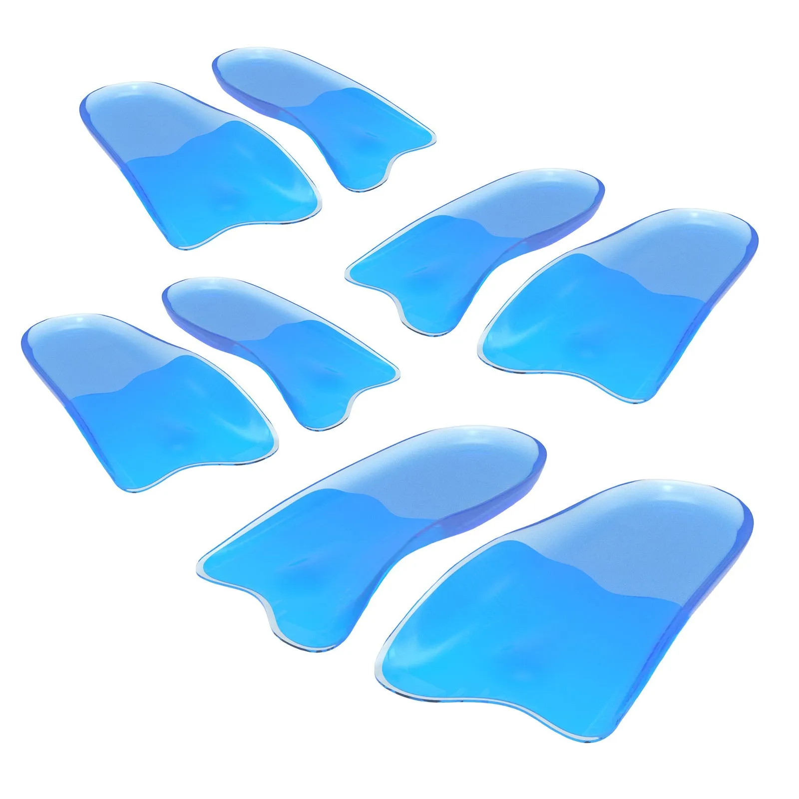 8X Gel Arch Support Half Insoles, Shock Absorption, Bibal Insole