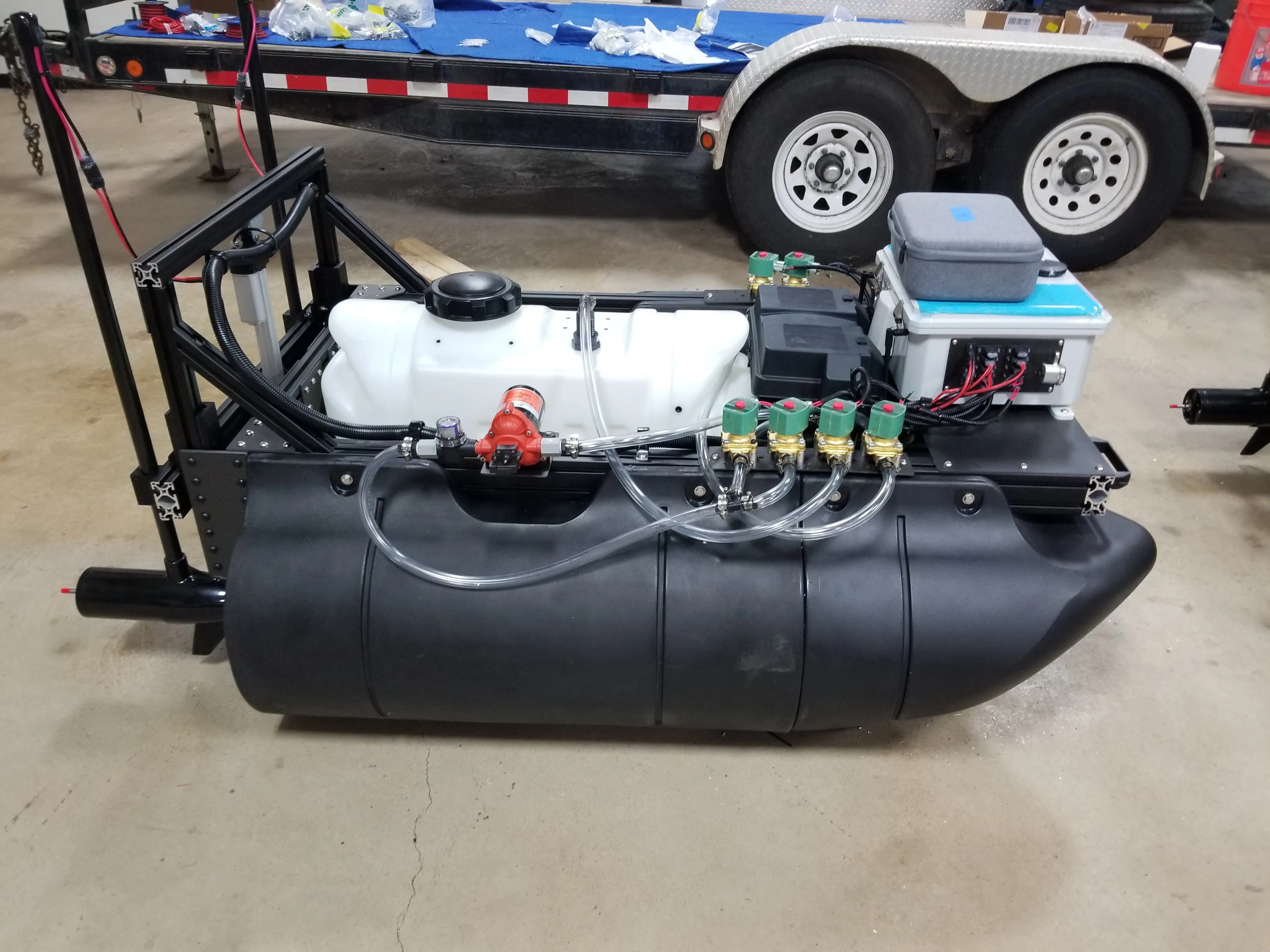 ADAPT Drone Boat - Autonomous Spraying Boat - Extended Length - Hybrid Powertrain