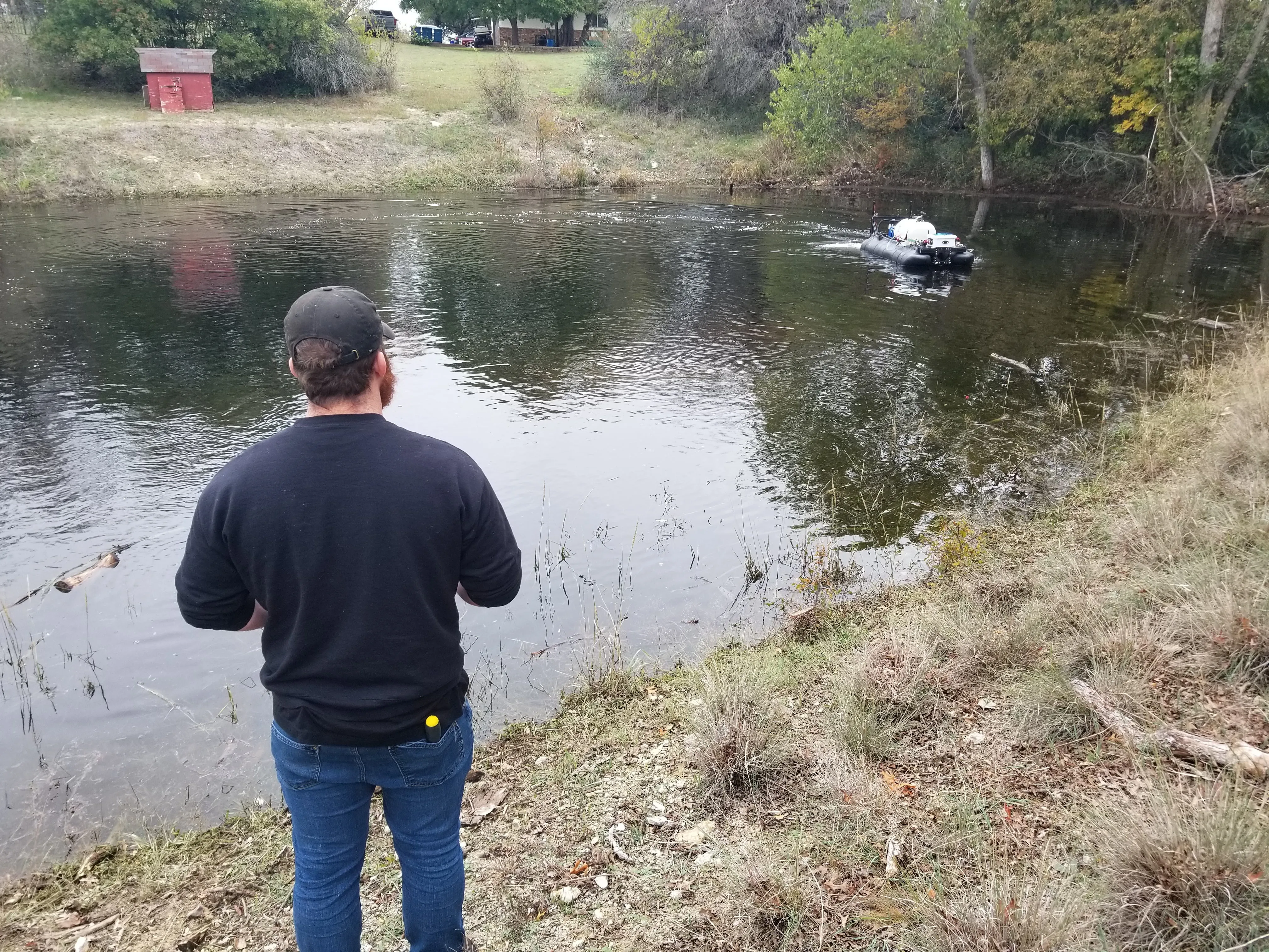 ADAPT Drone Boat - Autonomous Spraying Boat - Extended Length - Hybrid Powertrain