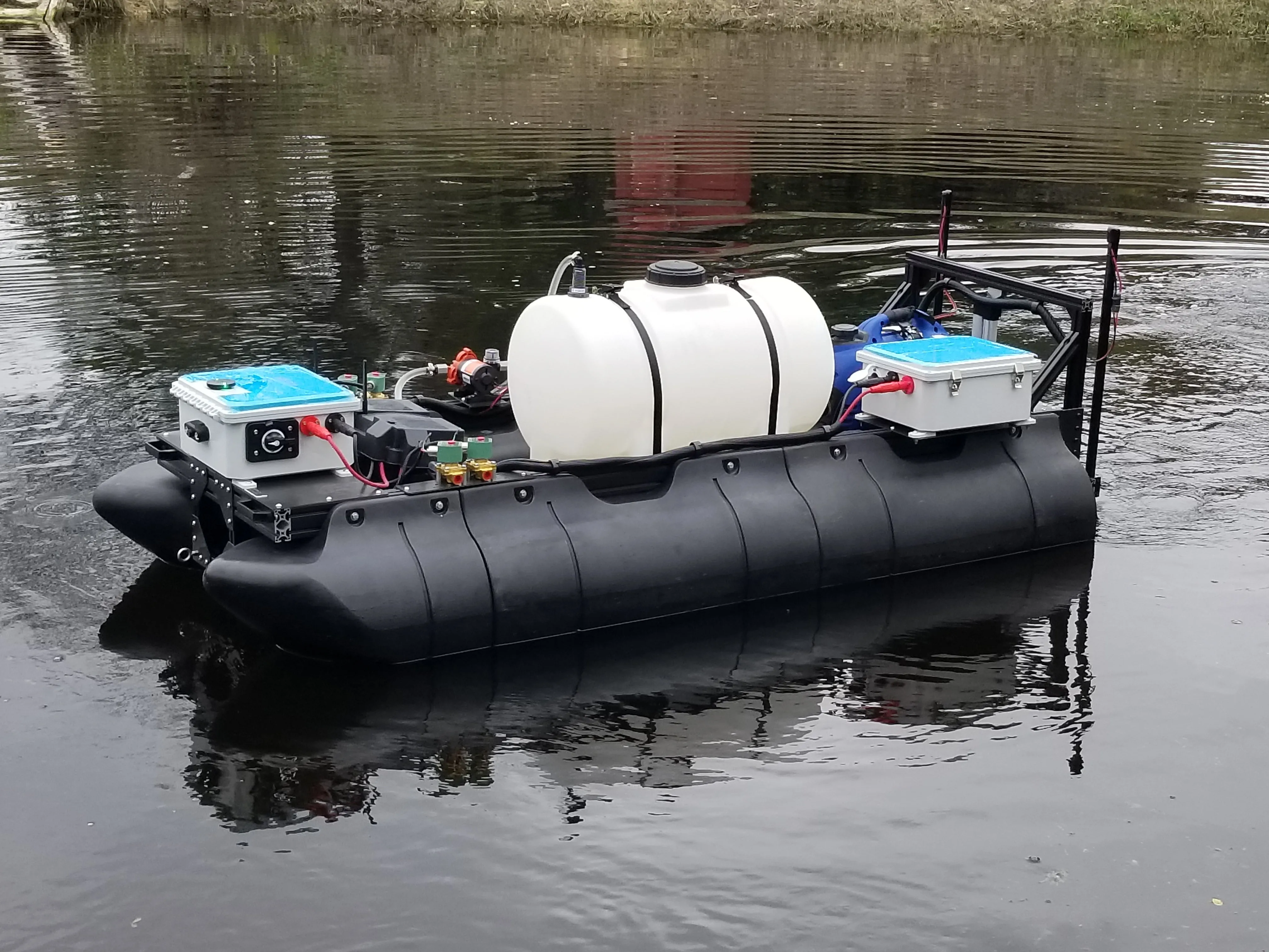 ADAPT Drone Boat - Autonomous Spraying Boat - Extended Length - Hybrid Powertrain