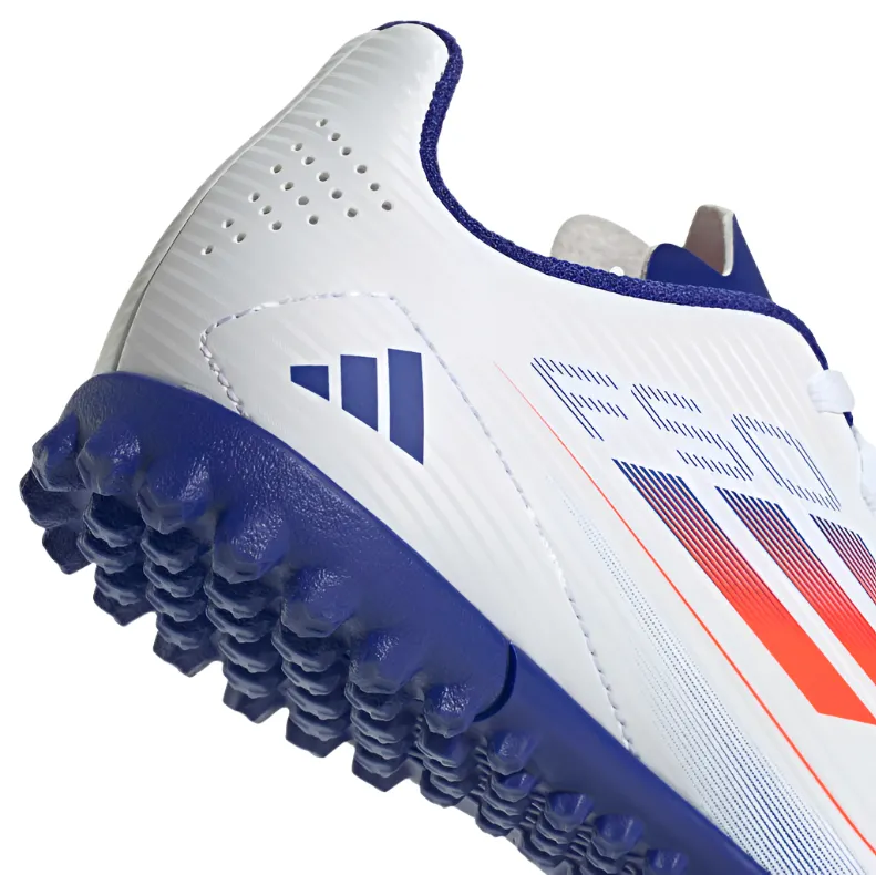 Adidas Kids Astro Turf Boot F50 Club White/ Solar Red/ Lucid Blue