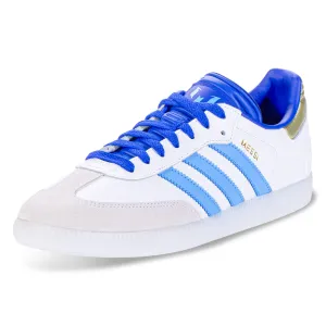 adidas Samba Messi Soccer Shoes (White/Gold/Sky Blue)