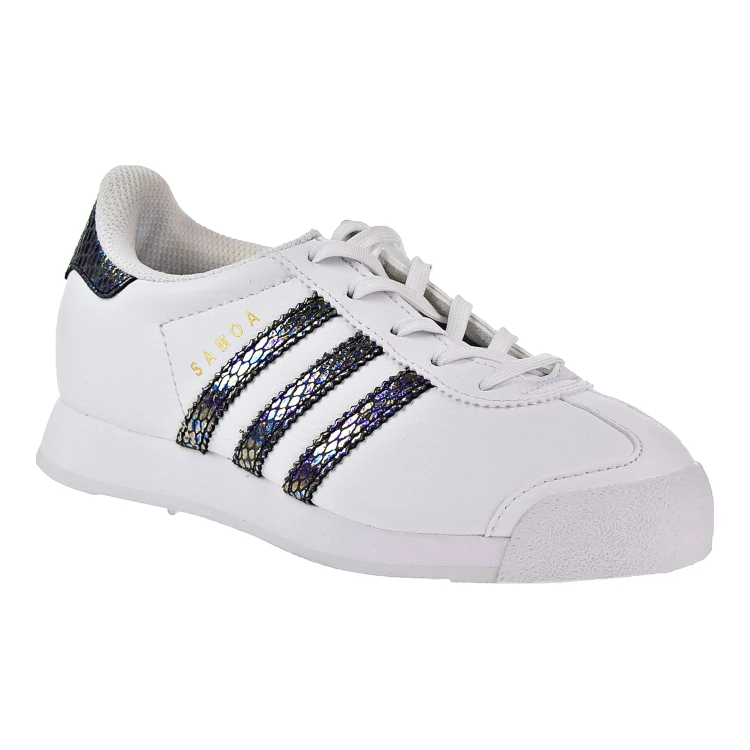 Adidas Samoa C Snake Little Kid's Shoes White/Black/Noiess