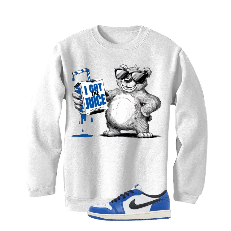 Air Jordan 1 Low OG Game Royal White T-Shirt (I got the juice)| illcurrency