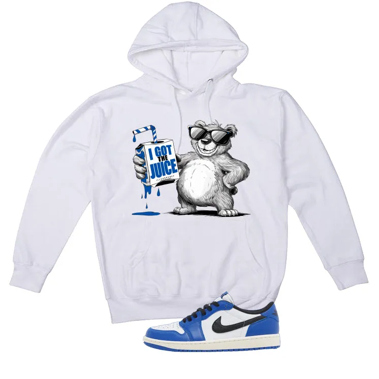 Air Jordan 1 Low OG Game Royal White T-Shirt (I got the juice)| illcurrency