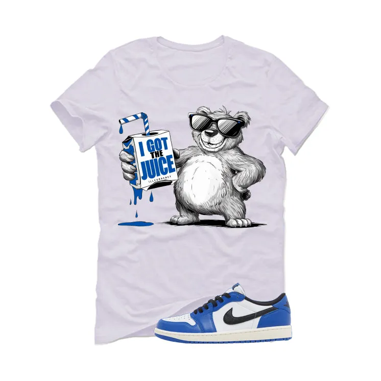 Air Jordan 1 Low OG Game Royal White T-Shirt (I got the juice)| illcurrency