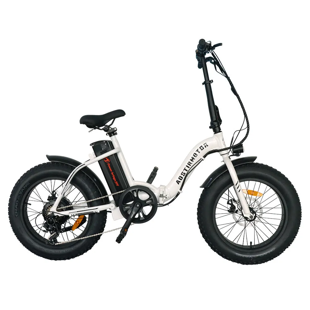 AOSTIRMOTOR G20 Folding Electric Bike Ebike Bicycle 500W Motor 20" Fat Tire With 36V/13Ah Li-Battery New Model