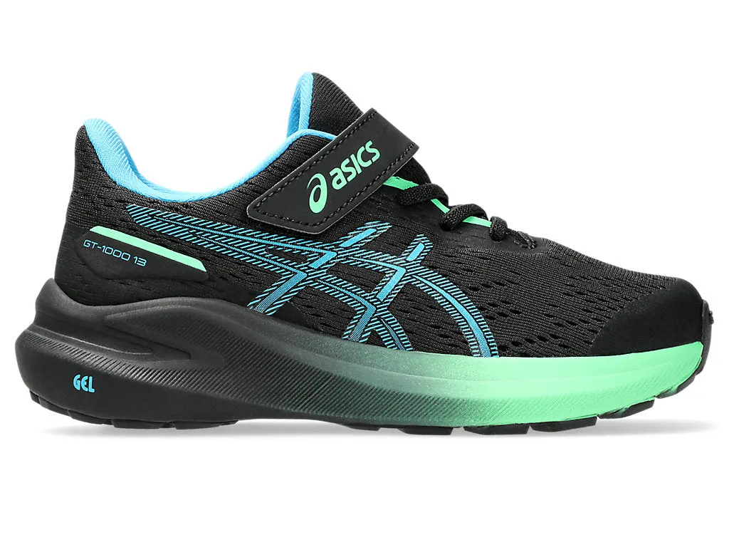 Asics Boys Trainer GT-1000 13 PS Black/Digital Aqua