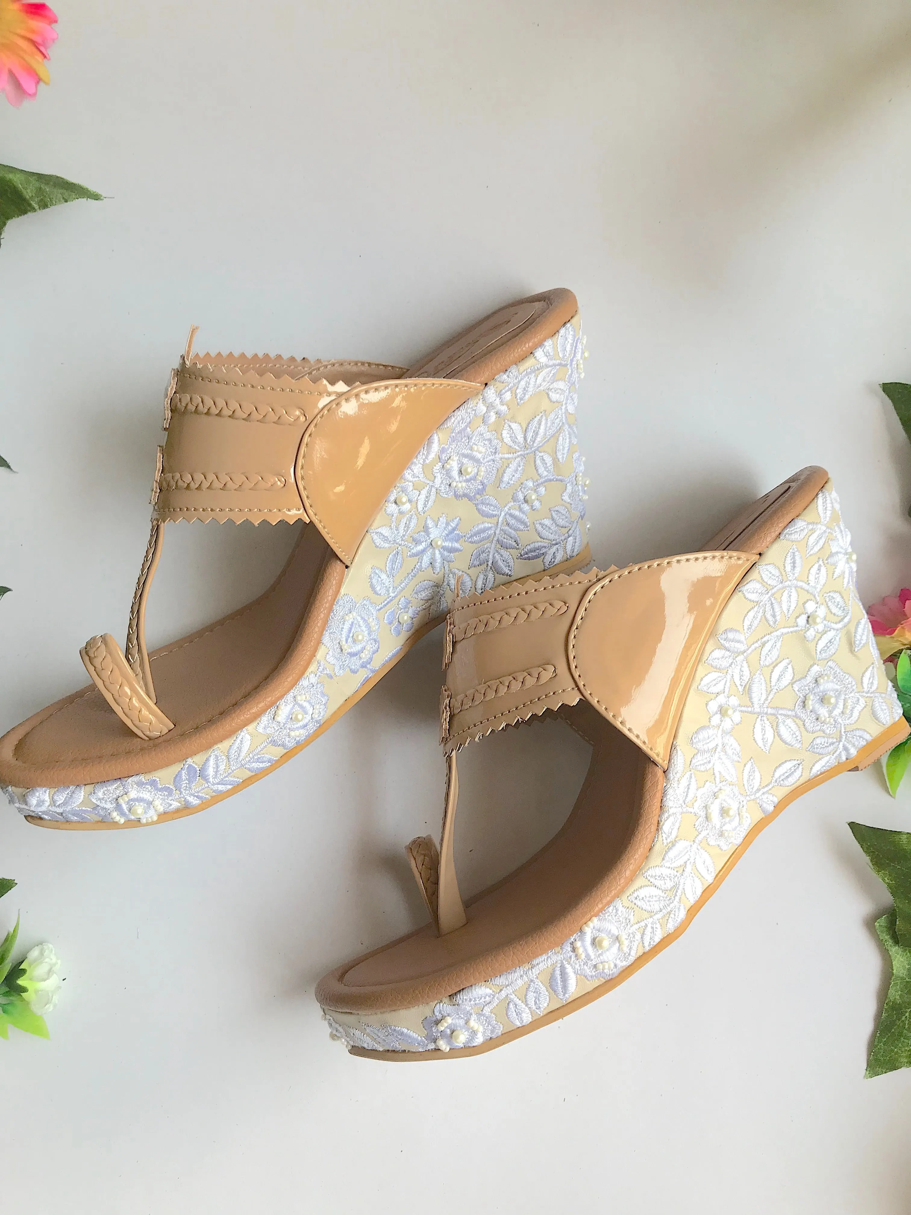 Baroque Patent Wedges