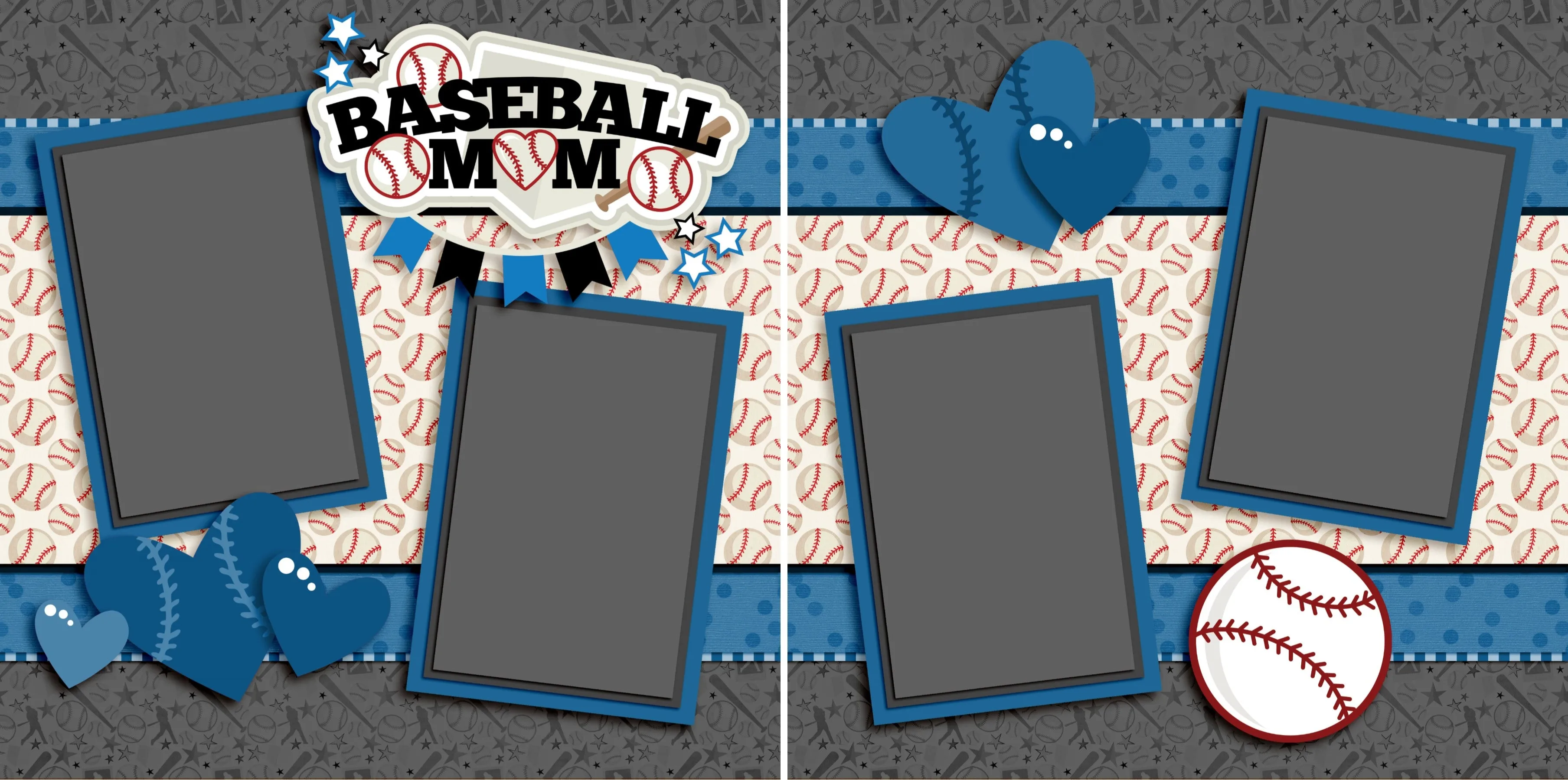 Baseball Mom Blue - 3238