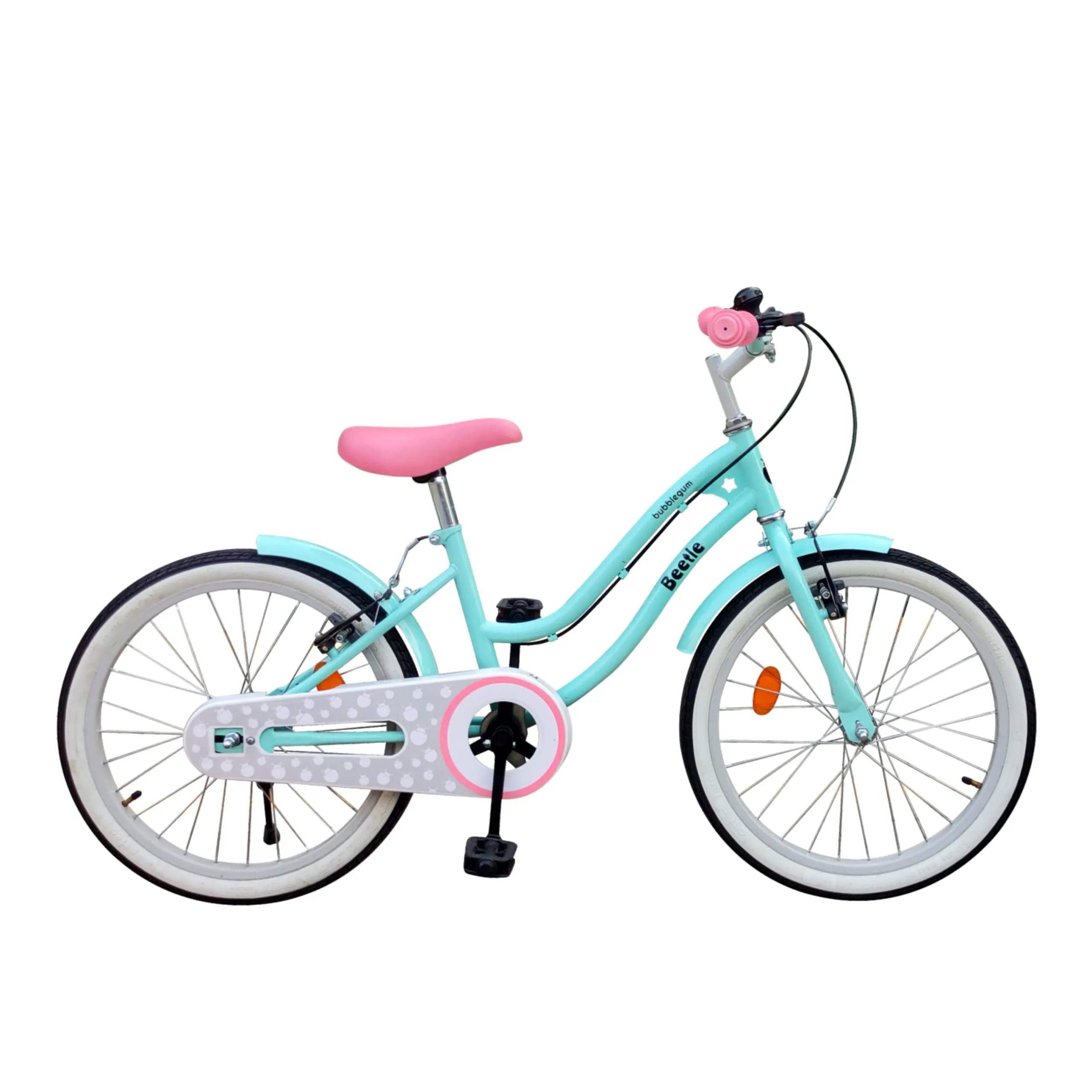 Beetle Bubblegum 20T Kids’ Bike, 12 Inch Frame, Turquoise Blue, Single Speed Steel Frame Bike, Ideal for 6-10 Years Unisex, Height 3.5-4.5 feet