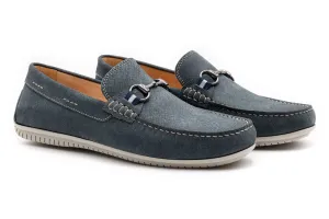 Bermuda Nubuck Horse Bit Loafers - Ocean