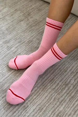 BOYFRIEND SOCKS AMOUR PINK