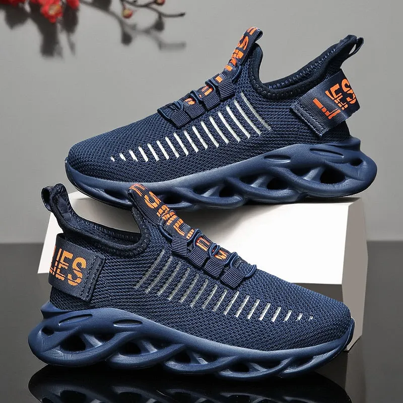 Breathable Soft Lace-up Jogging Shoes