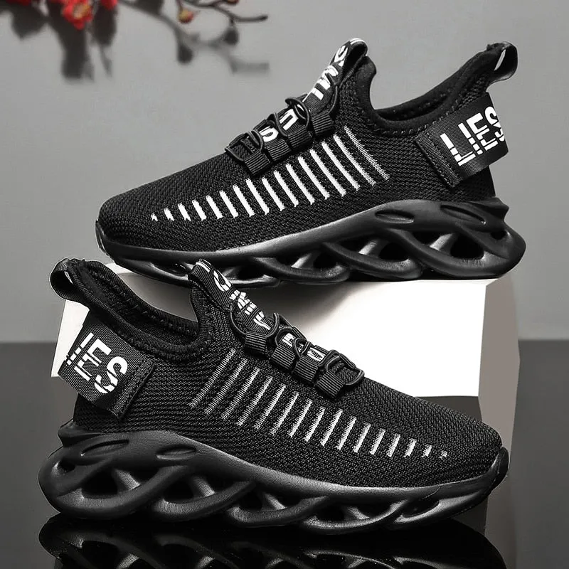 Breathable Soft Lace-up Jogging Shoes