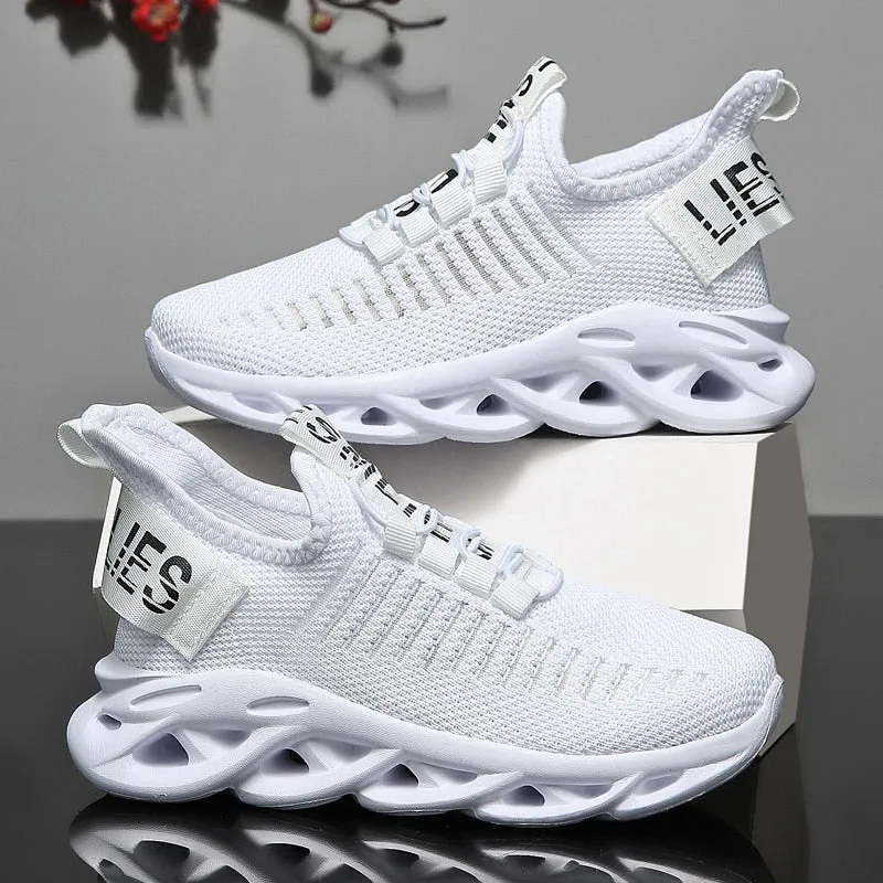 Breathable Soft Lace-up Jogging Shoes