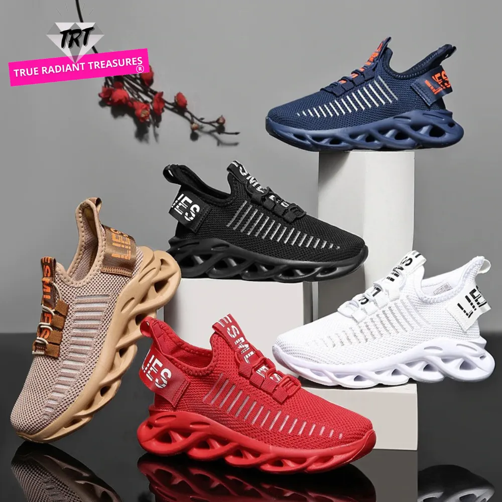 Breathable Soft Lace-up Jogging Shoes