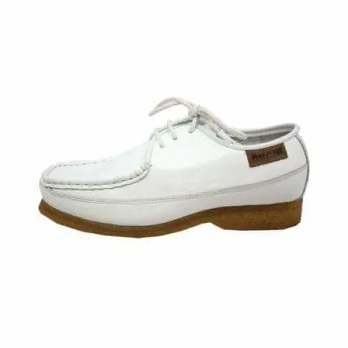 British Walkers Crown Men's White Leather