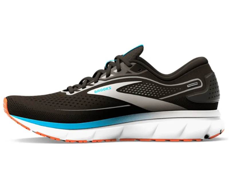 Brooks Trace 2 Mens Running Shoe (Black/Hawaiian Ocean/Orange)