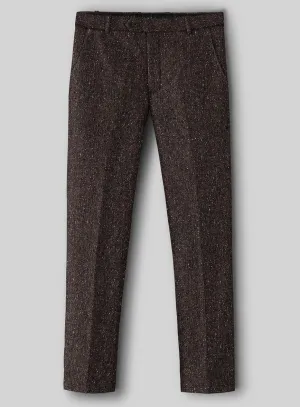 Brown Flecks Donegal Tweed Pants