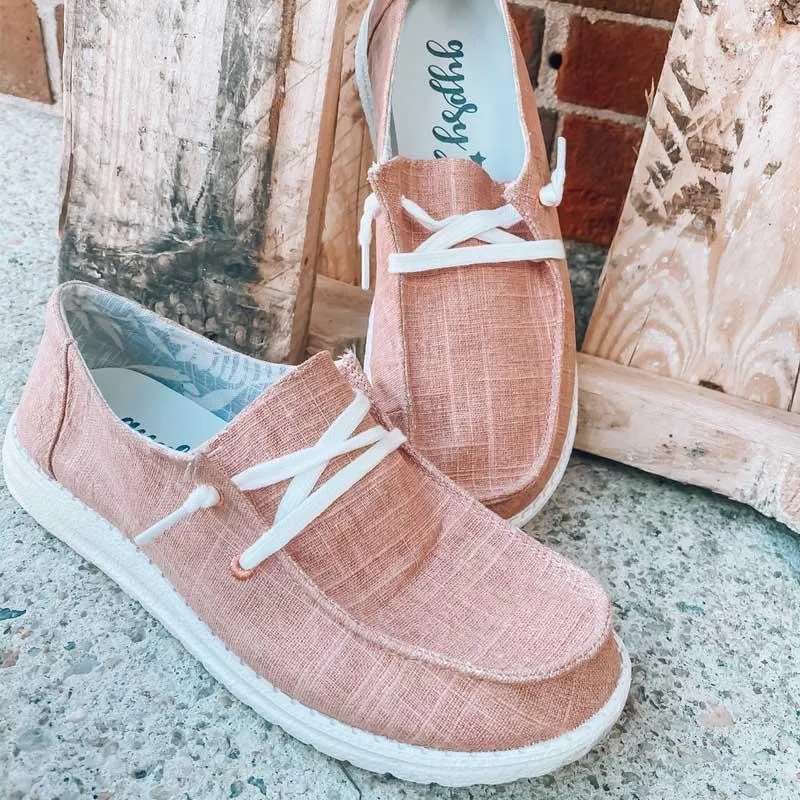 Canvas shoes with laces - comfort for women