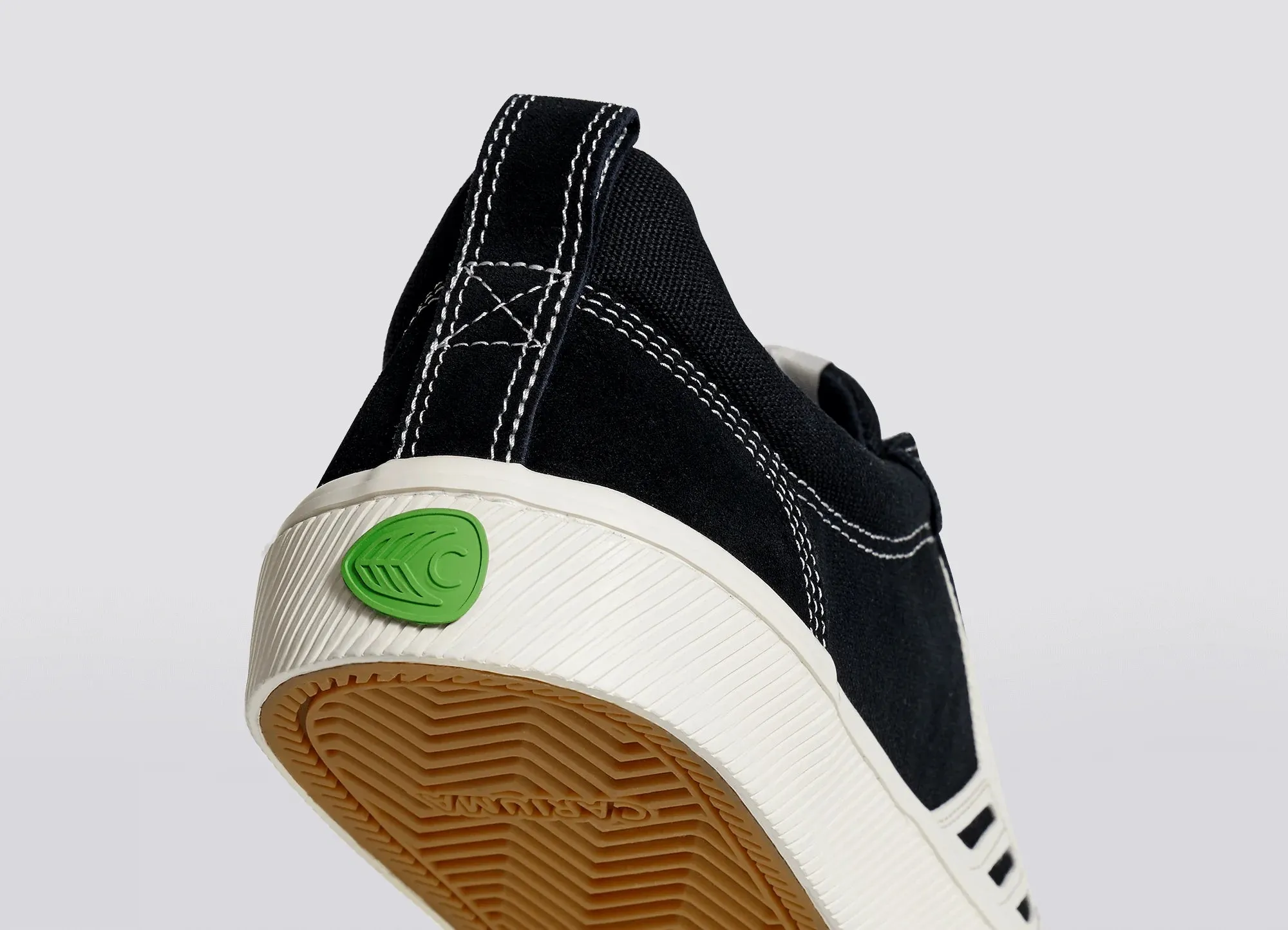 Cariuma Catiba Pro Skate Black Suede Ivory Logo