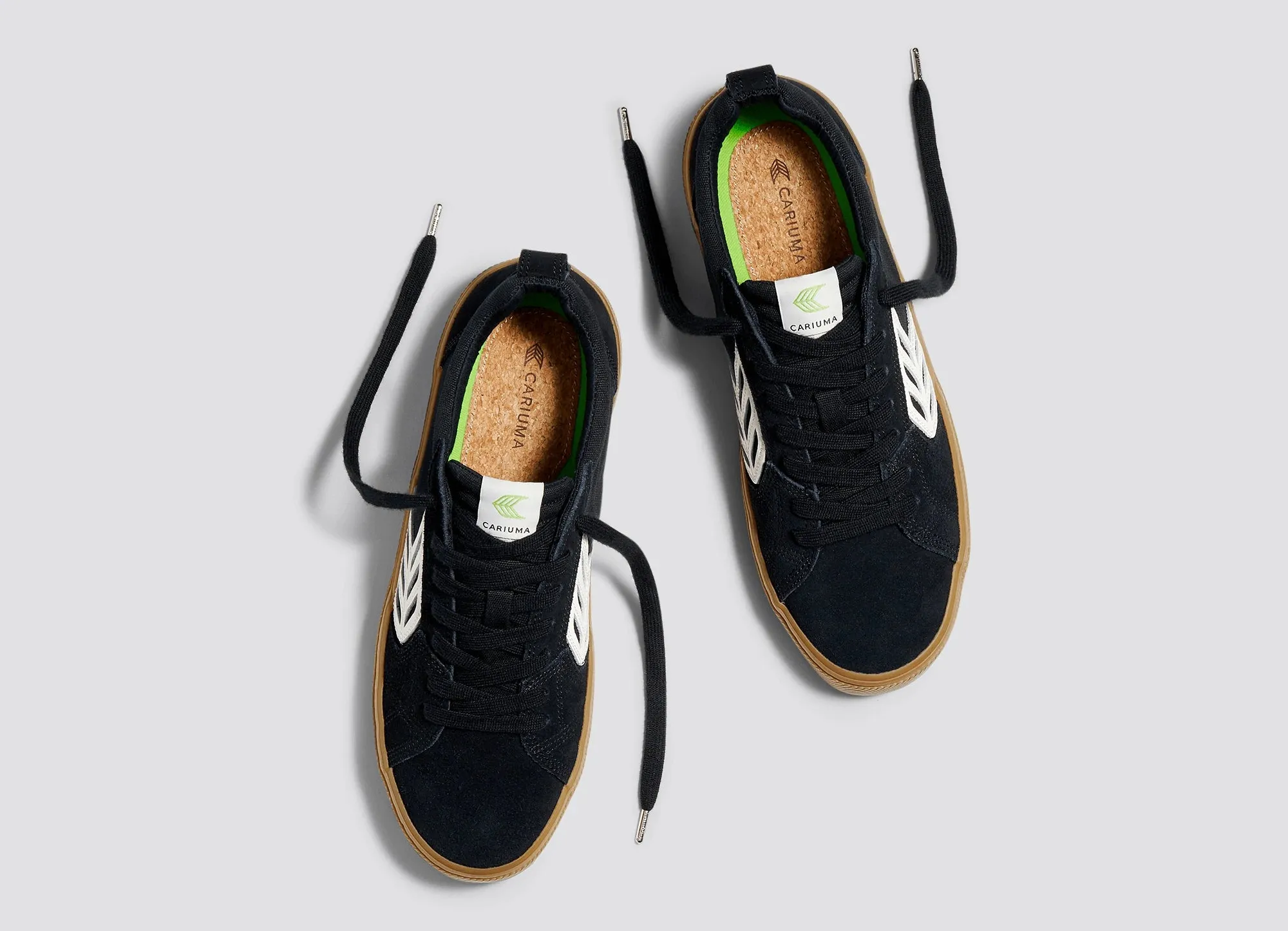 Cariuma Catiba Pro Skate Gum Black Suede Sneaker