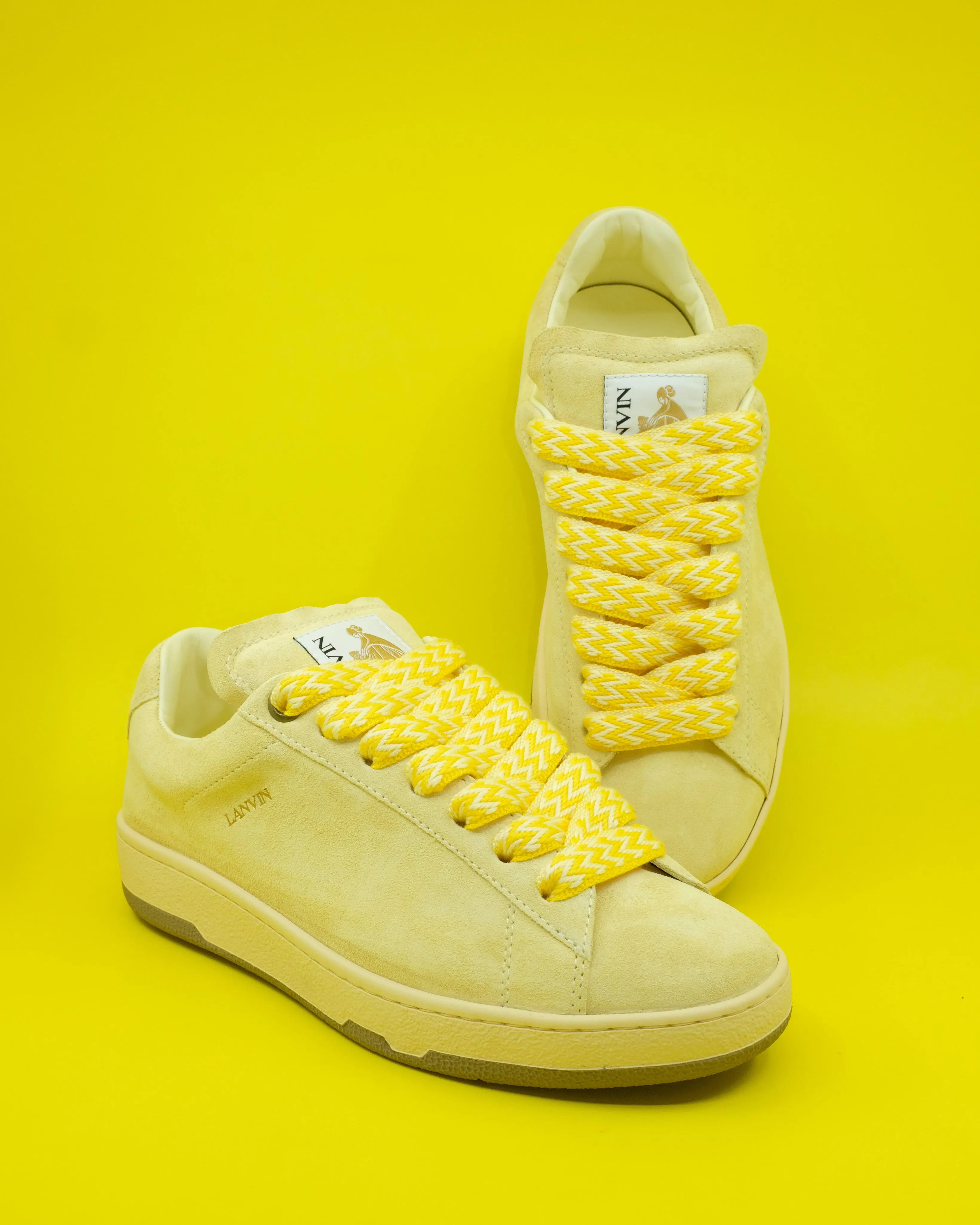 Chamomile Calf Suede Curb Lite Sneakers