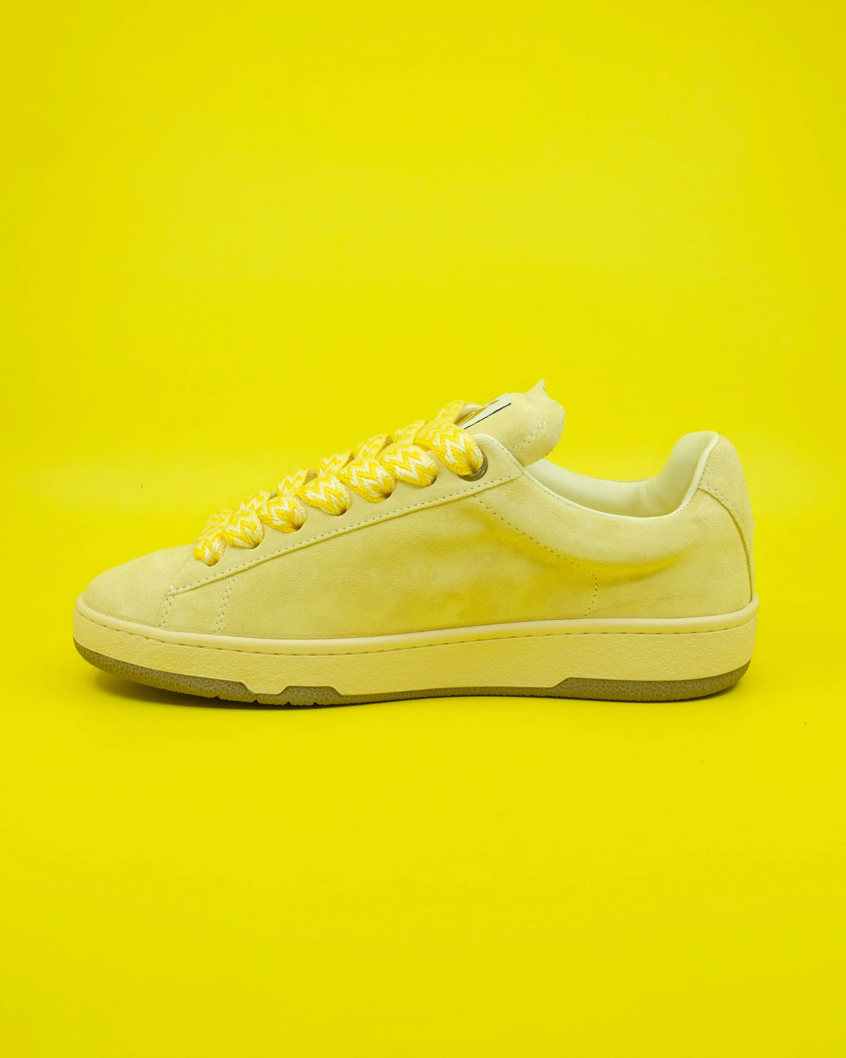 Chamomile Calf Suede Curb Lite Sneakers