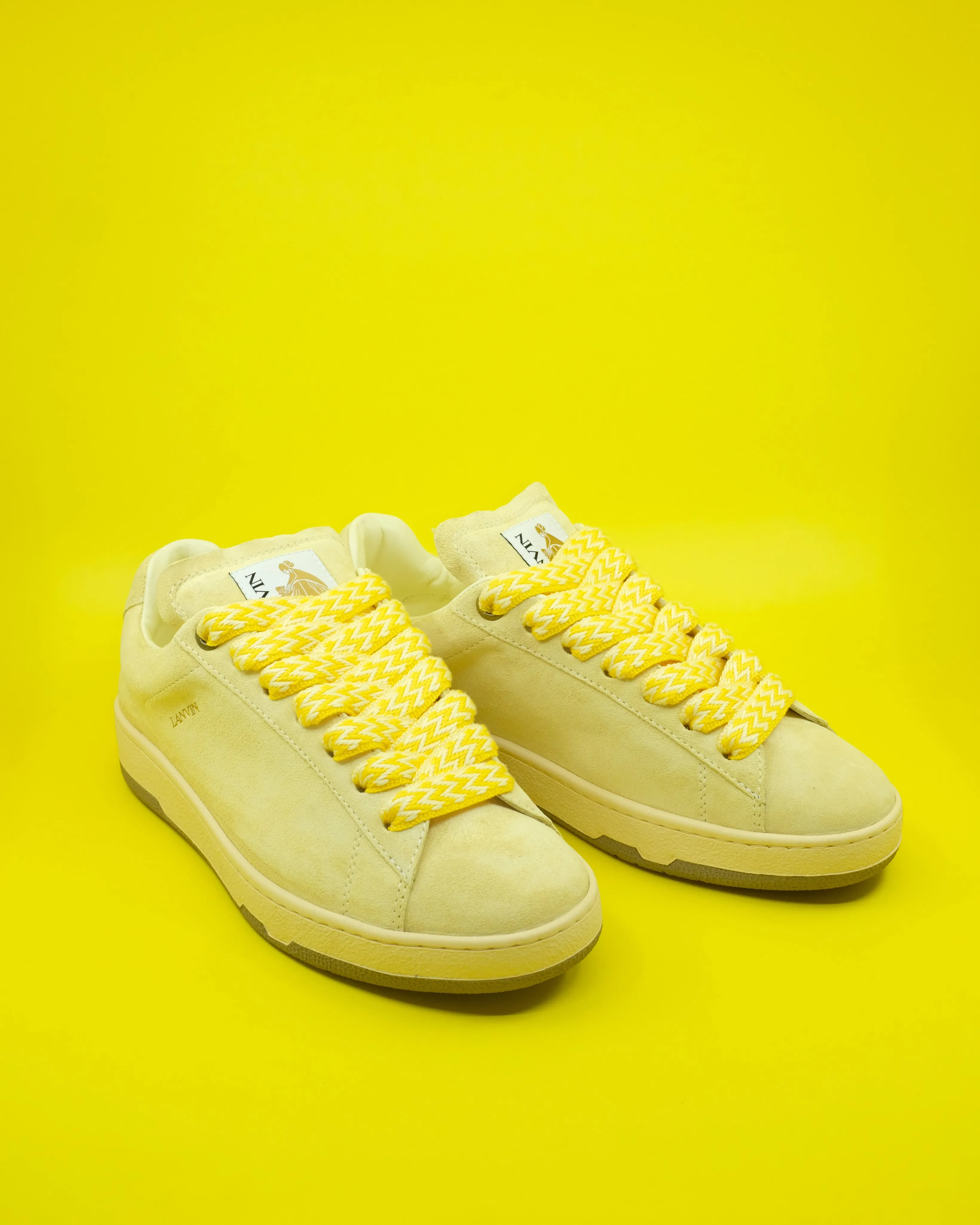 Chamomile Calf Suede Curb Lite Sneakers