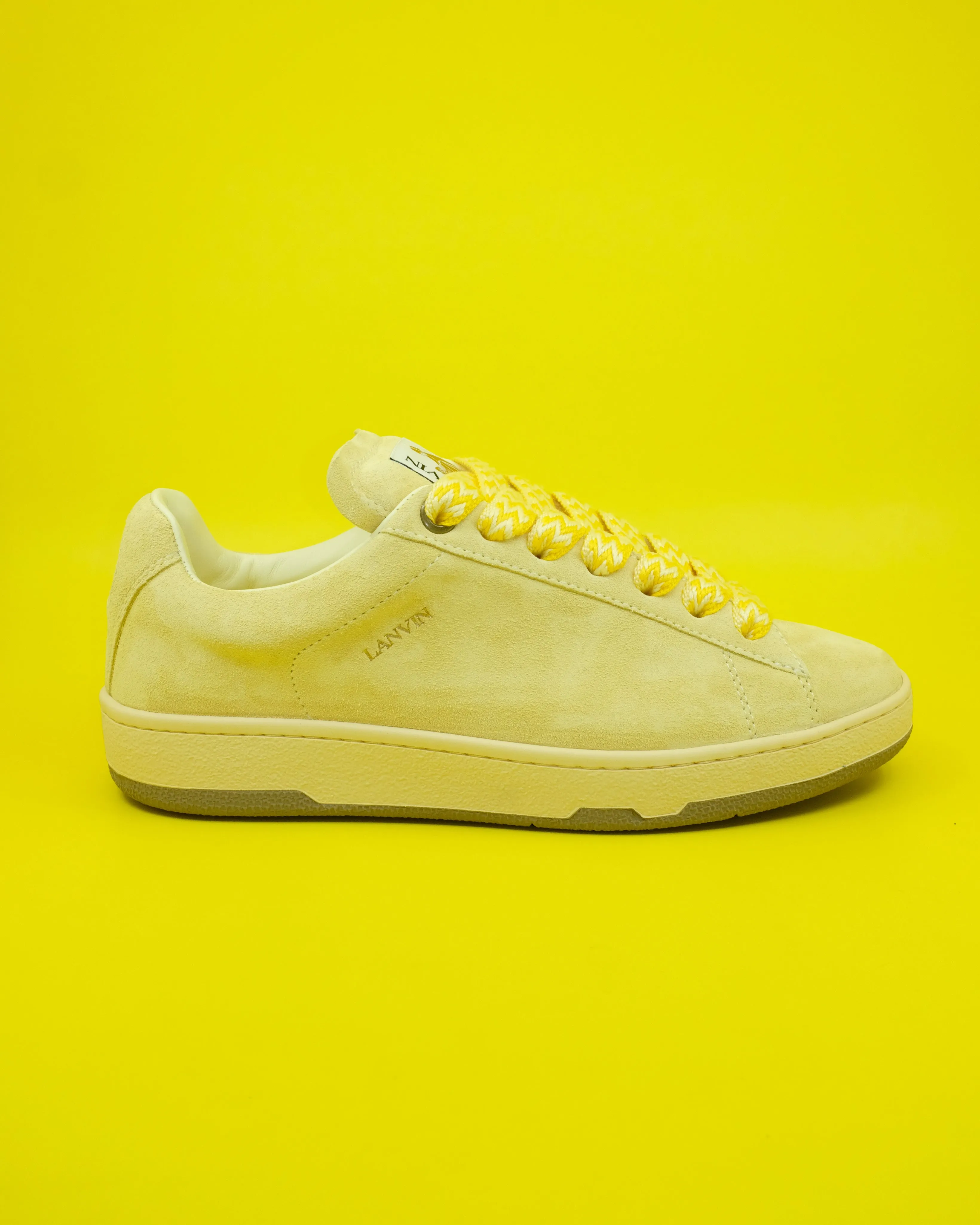 Chamomile Calf Suede Curb Lite Sneakers