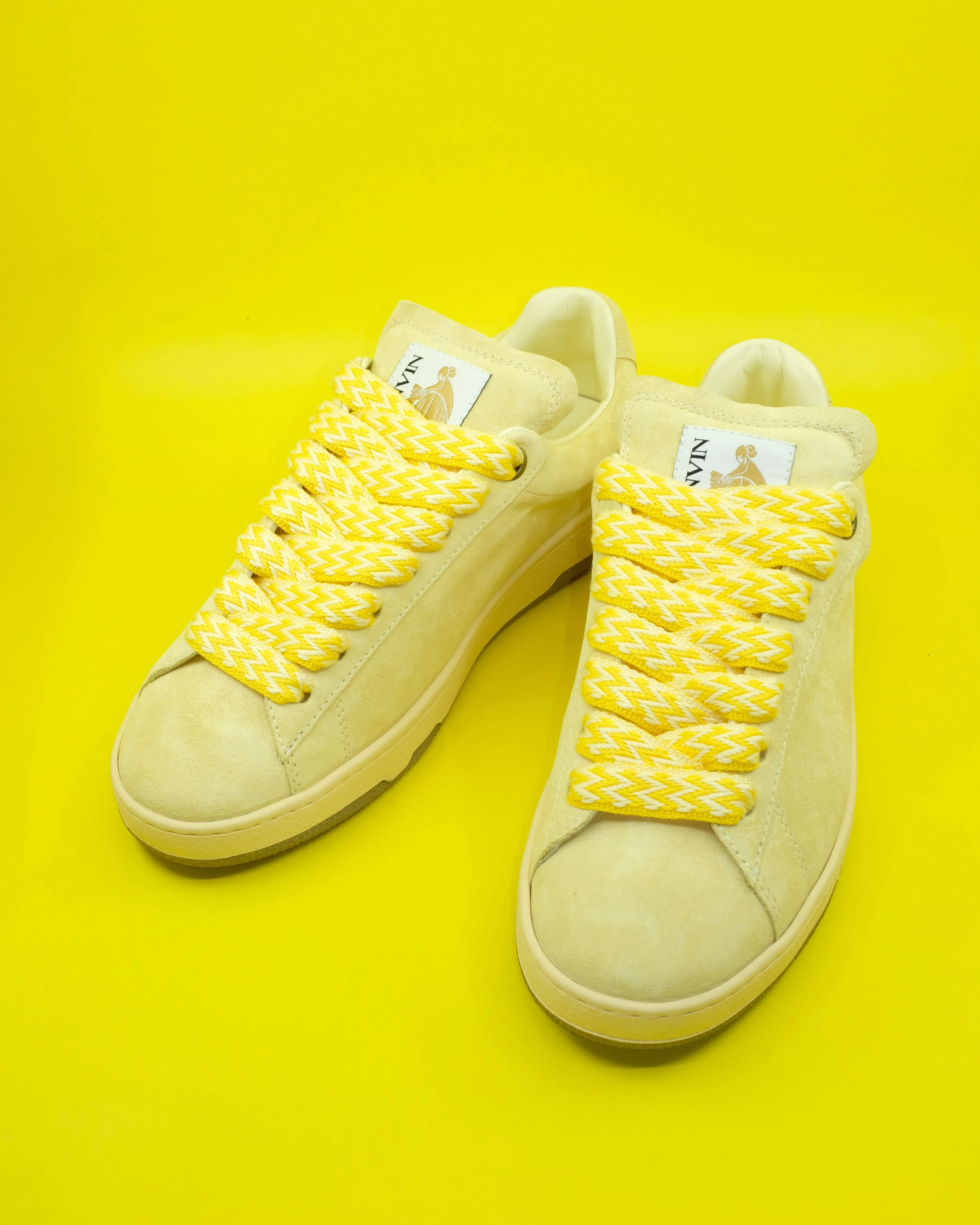 Chamomile Calf Suede Curb Lite Sneakers