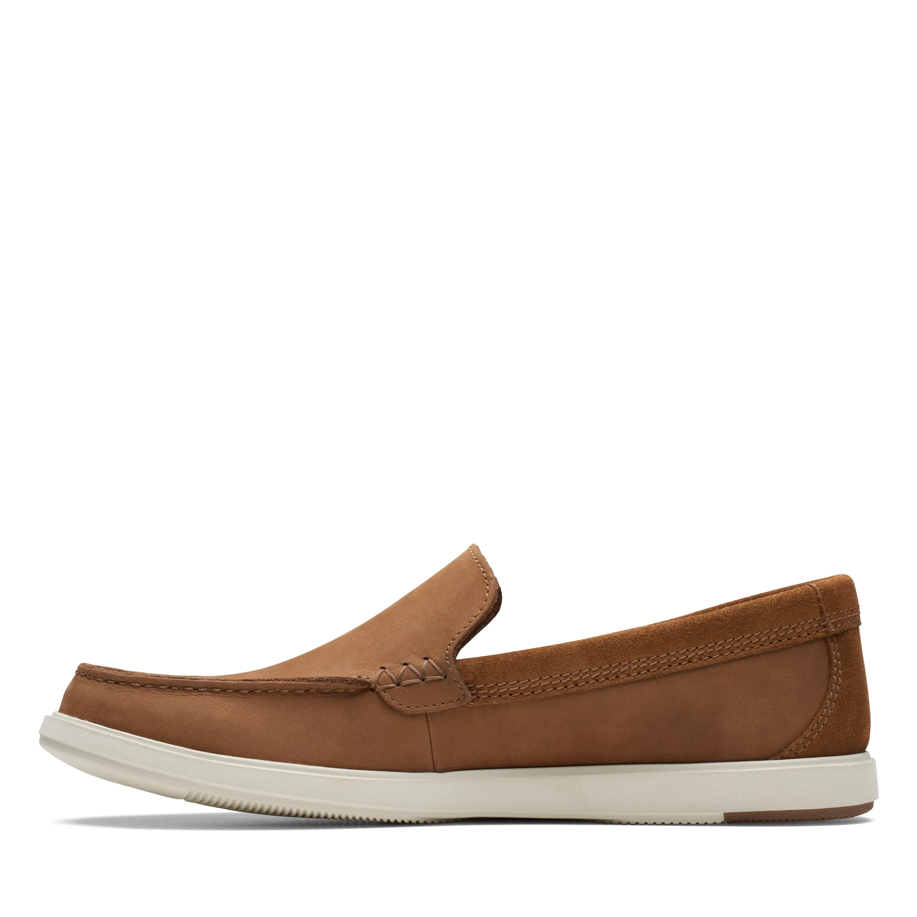 CLARKS | MOCASINES HOMBRE | BRATTON LOAFER DARK TAN NUBUCK | MARRÓN