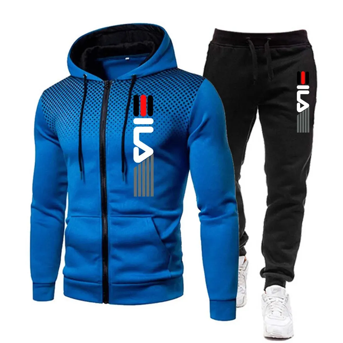 Conjunto Hombre Men Hooded Fashion Sportswear, Gym Sportswear Set, Running, Winter Set, Novelty Clothes For Men