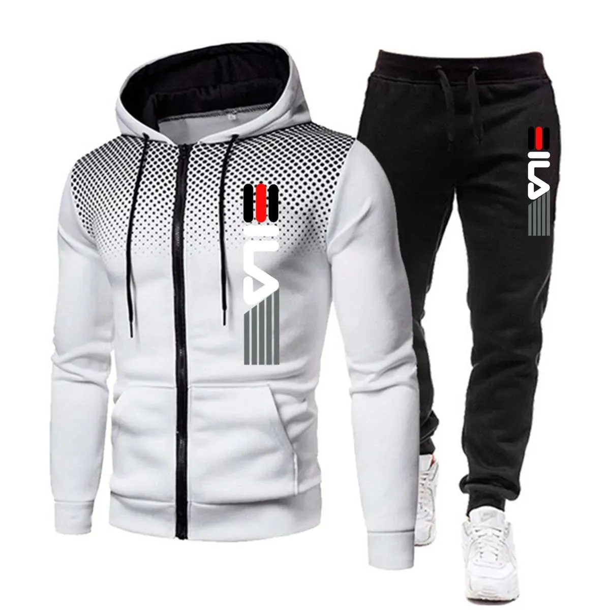 Conjunto Hombre Men Hooded Fashion Sportswear, Gym Sportswear Set, Running, Winter Set, Novelty Clothes For Men