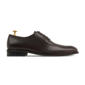 Corded - Men's Dark Brown Calf Leather Wholecut Shoe