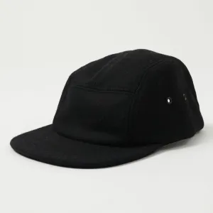 Crown Cap 5 Panel Ball Cap - Black