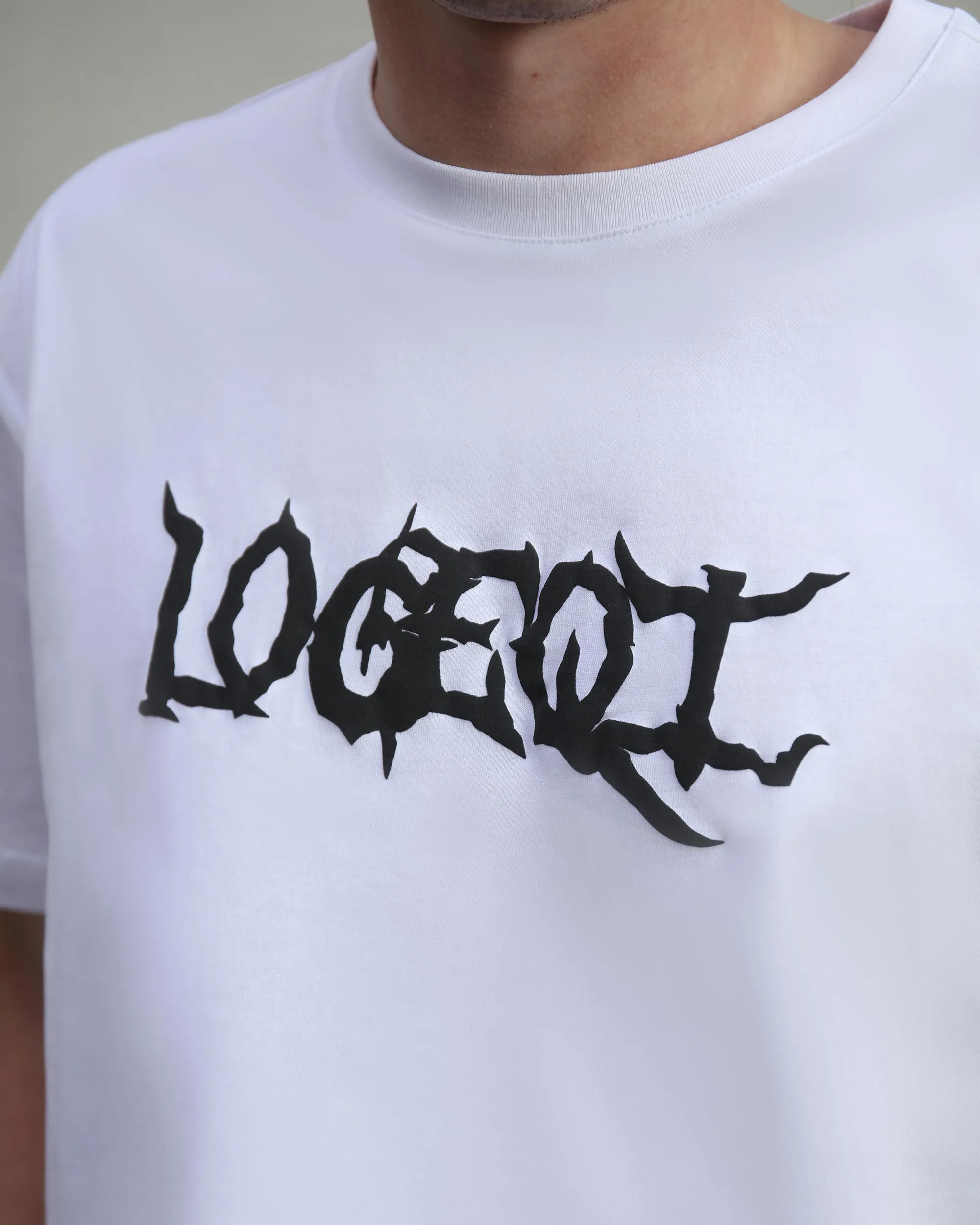 Distressed Logo Print Tee-Mexico Local Delivery