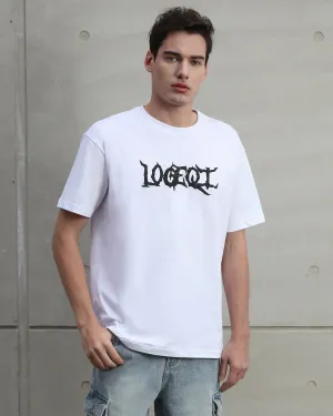 Distressed Logo Print Tee-Mexico Local Delivery