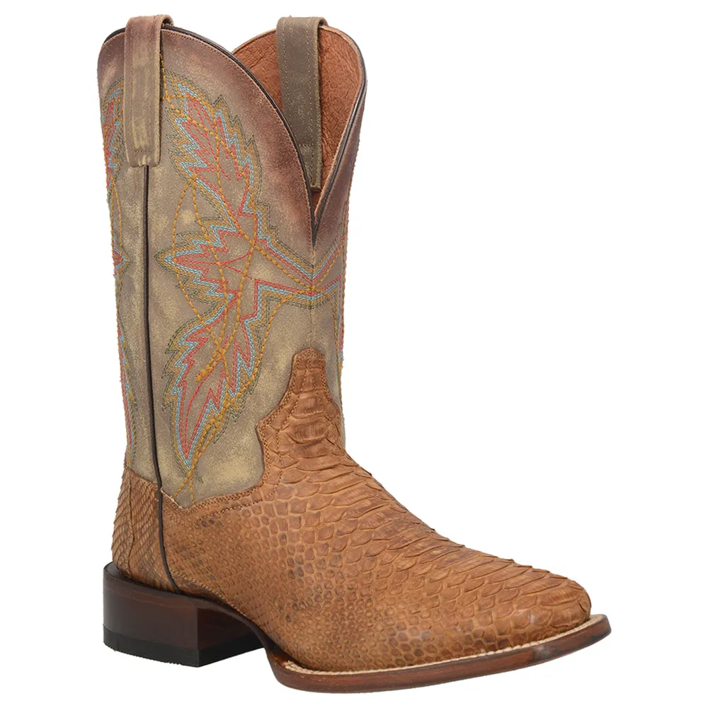 Dry Gulch Python Square Toe Cowboy Boots