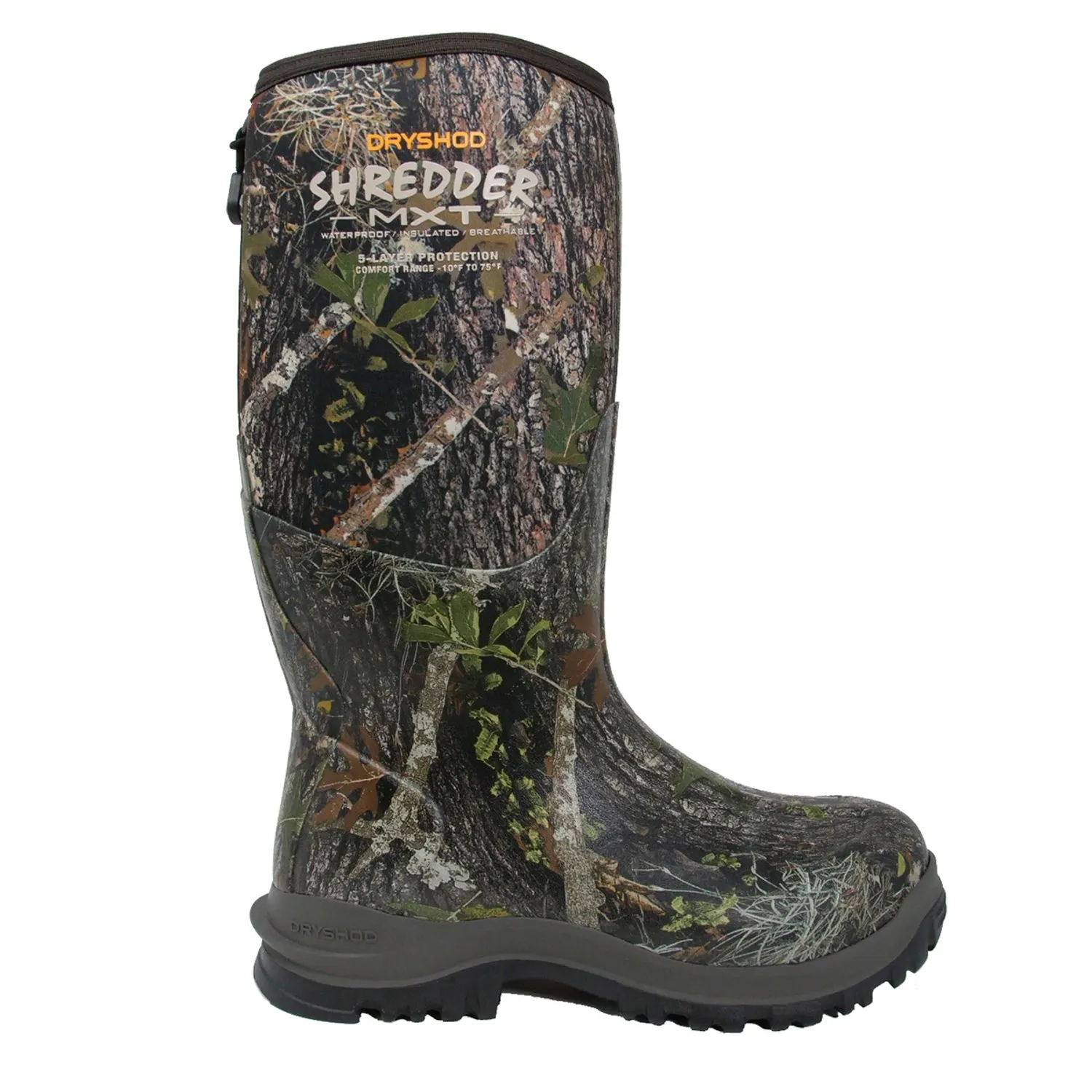 Dryshod Mens Shredder MXT Camo Rubber Hunting Boots