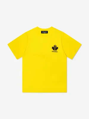 Dsquared2 Kids Sports Edition.07 T-Shirt In Yellow