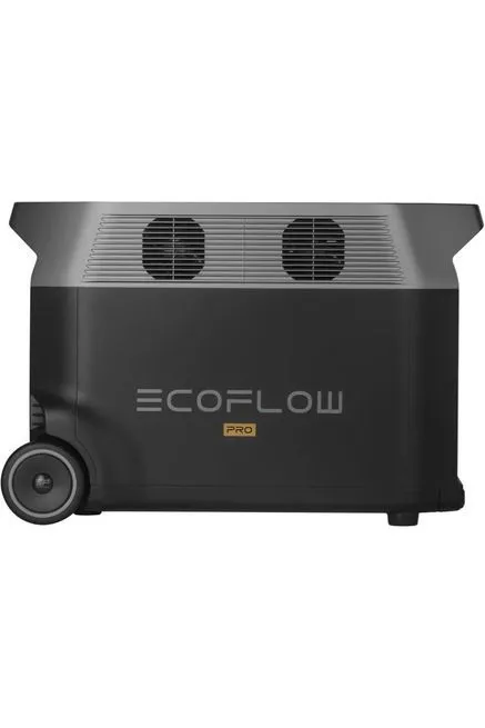 EcoFlow Delta Pro Portable Solar Generator with 2x 100W Solar Panels and Remote Control