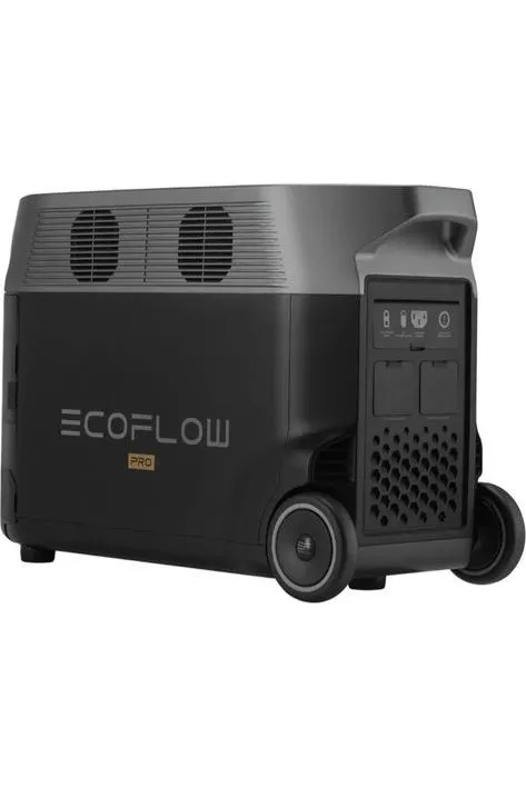 EcoFlow Delta Pro Portable Solar Generator with 2x 100W Solar Panels and Remote Control