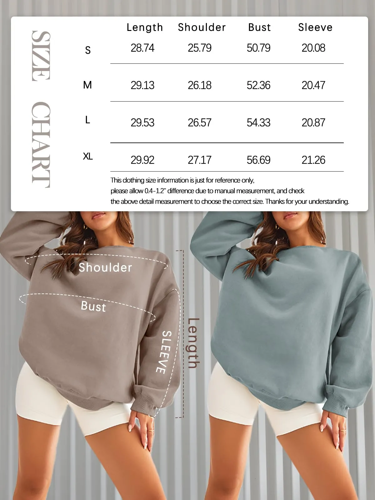 EFAN Oversized Sweaters Trendy Sweatshirts Hoodies Womens Fall Winter Outfits Clothes 2024 Pullover Tops Loose Comfy Fashion