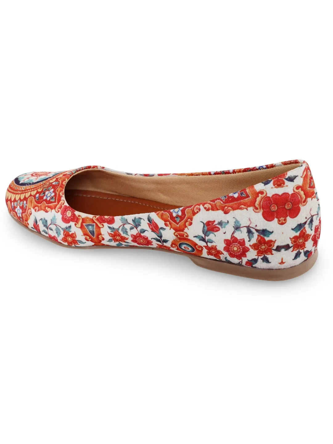 Floral Printed Ballerinas