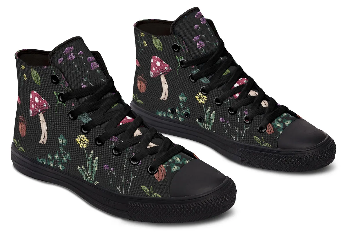 Herbology High Tops - Classic Premium Canvas Shoes with Comfortable and Durable Soles